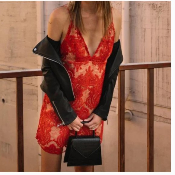 ⭐️ Embroidered Tapestry V Neck Low Cut Boho Peasant Hipster Hippie Mini Dress - Picture 6 of 10